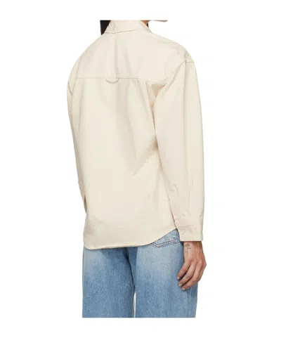 Dunst Off-white Classic Denim Shirt In White