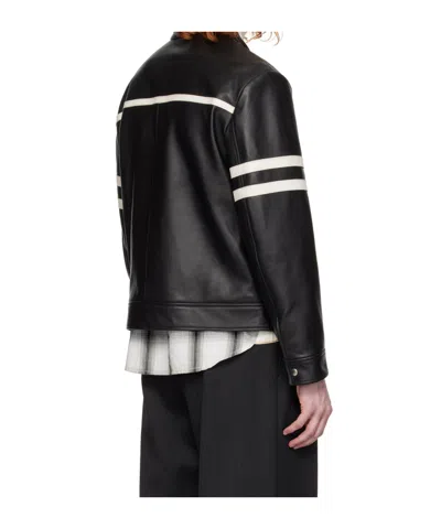 Dunst Black Racing Leather Jacket