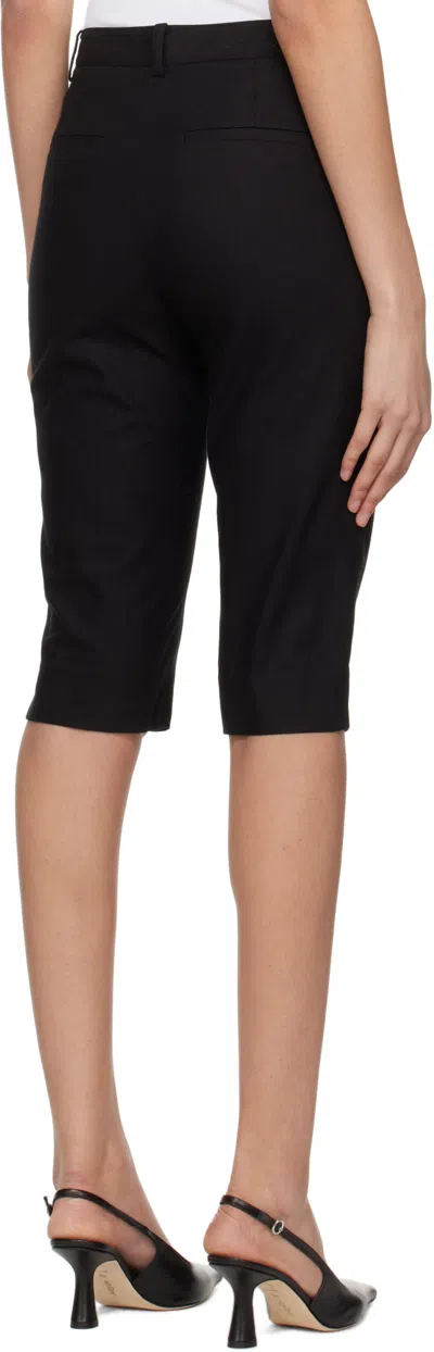 Dunst Black Slim Bermuda Shorts