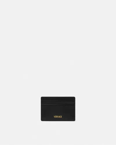 Versace Logo-plaque Leather Cardholder
