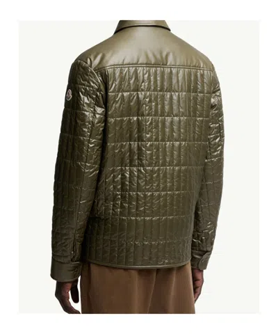 Moncler Madiere Rectangle Tech Casual Jacket In Gold