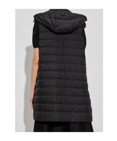 Moncler Zip-up Drawstring Jacket In Black