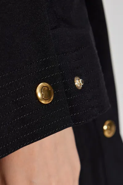 Moncler Zip-up Drawstring Jacket In Black