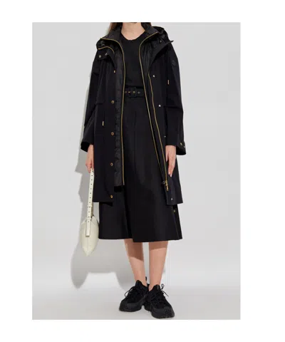 Moncler Zip-up Drawstring Jacket In Black