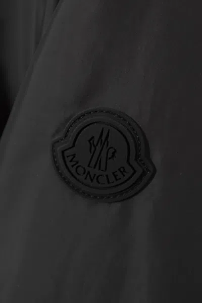 Moncler Valencay Drawstring Windbreaker Jacket In Black