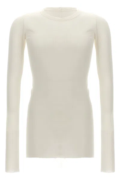 Rick Owens Long-sleeved T-shirt In White