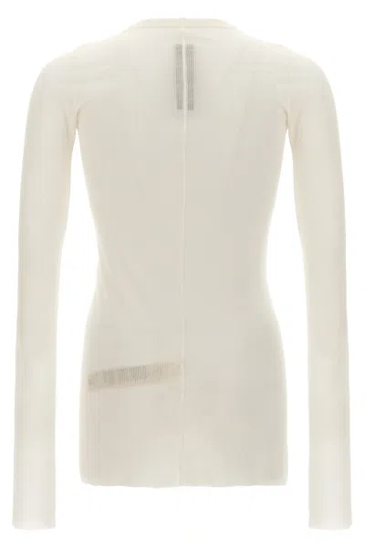 Rick Owens Long-sleeved T-shirt In White