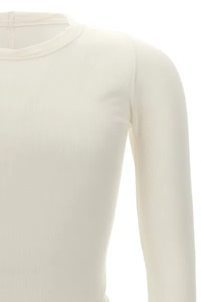 Rick Owens Long-sleeved T-shirt In White