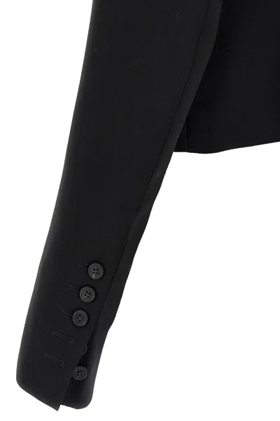 Rick Owens Alice Studded Virgin Wool Blazer In Black