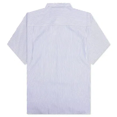 Comme Des Garçons Short Sleeve Shirt In Blue