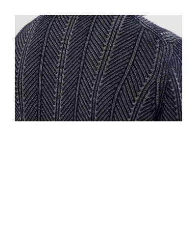 Brunello Cucinelli Men's Cashmere Chevron Vanise Quarter-zip Sweater