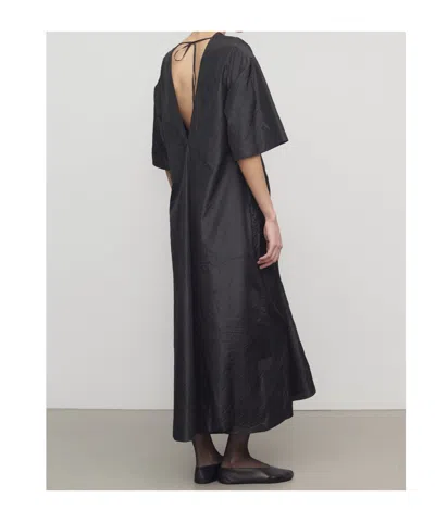 The Row Mia Dress In Silk In Black
