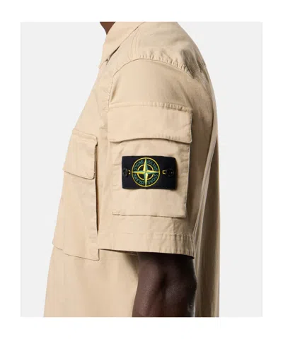 Stone Island Short-sleeve Shirt In Neutral