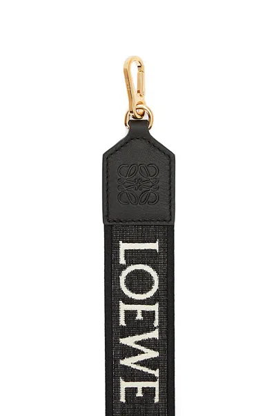 Loewe Anagram Strap In Jacquard And Calfskin