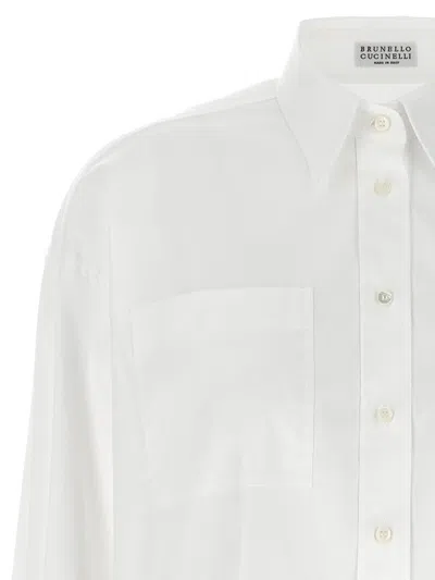Brunello Cucinelli Monile Shirt Shirt And Blouse In White