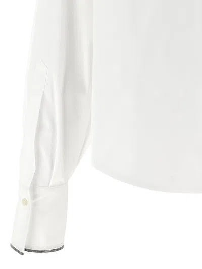 Brunello Cucinelli Monile Shirt Shirt And Blouse In White