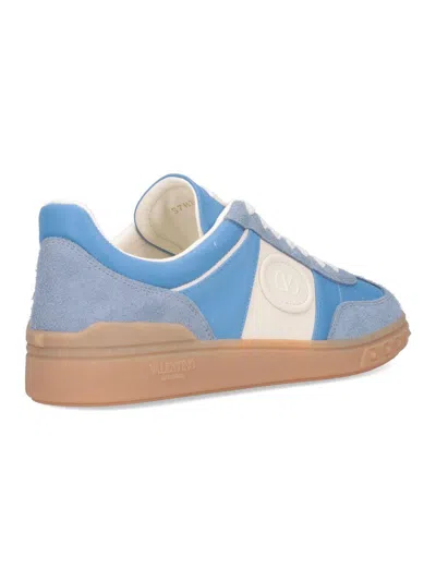 Valentino Upvillage Suede-trimmed Leather Sneakers