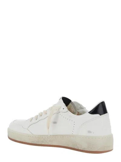 Golden Goose Deluxe Brand White Low Top Sneakers With Star Patch In White