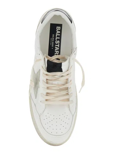 Golden Goose Deluxe Brand White Low Top Sneakers With Star Patch In White