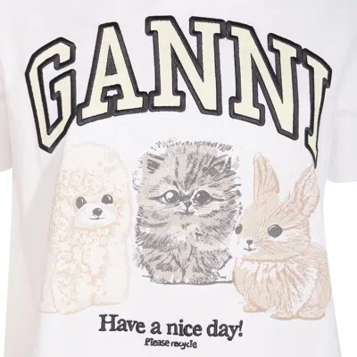 Ganni T-shirts And Polos In White