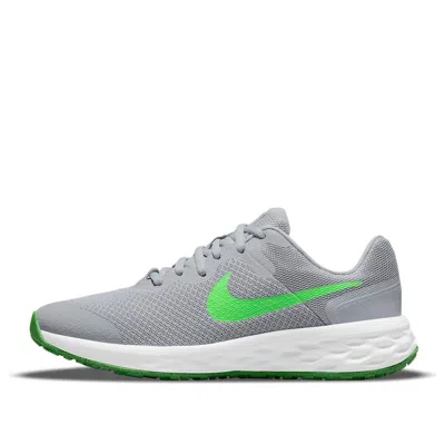 Nike (gs)  Revolution 6 'light Smoke Grey Green Strike'