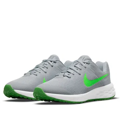 Nike (gs)  Revolution 6 'light Smoke Grey Green Strike'