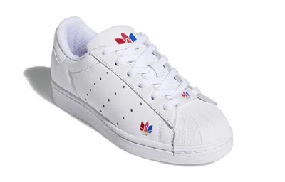 Adidas Originals (gs)  Superstar Pure Shoes 'white Red Blue'