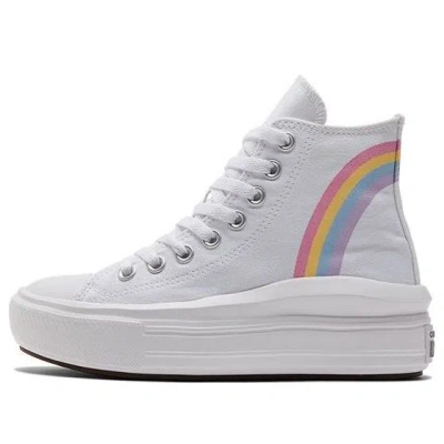 Converse (gs)  Chuck Taylor All Star Move Platform High 'rainbow Cloud'