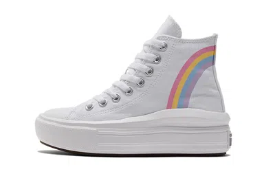 Converse (gs)  Chuck Taylor All Star Move Platform High 'rainbow Cloud'