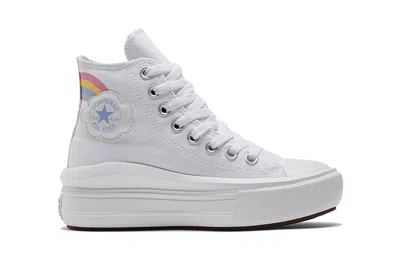 Converse (gs)  Chuck Taylor All Star Move Platform High 'rainbow Cloud'