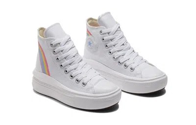 Converse (gs)  Chuck Taylor All Star Move Platform High 'rainbow Cloud'