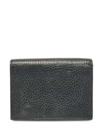 Pre-owned Gucci 2024 Cat-appliqué Wallet In Black