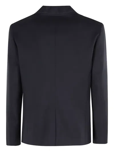 Marni Virgin-wool Notched-lapel Blazer In Black