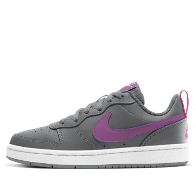Nike (gs)  Court Borough Low 2 'smoke Grey Purple Nebula'