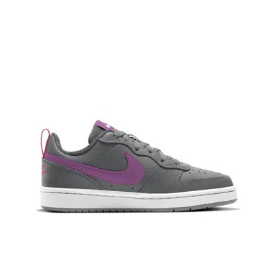 Nike (gs)  Court Borough Low 2 'smoke Grey Purple Nebula'