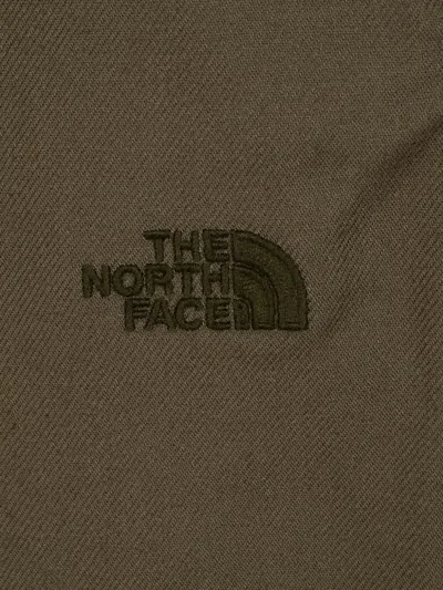 The North Face Logo-embroidered Elastic-waist Trousers In Green