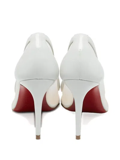 Pre-owned Christian Louboutin Leather Mesh Pumps