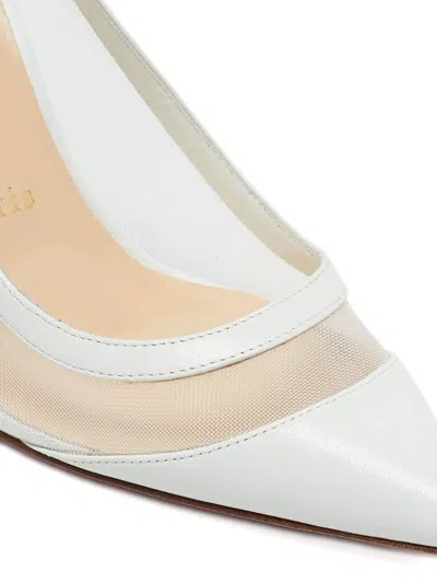 Pre-owned Christian Louboutin Leather Mesh Pumps