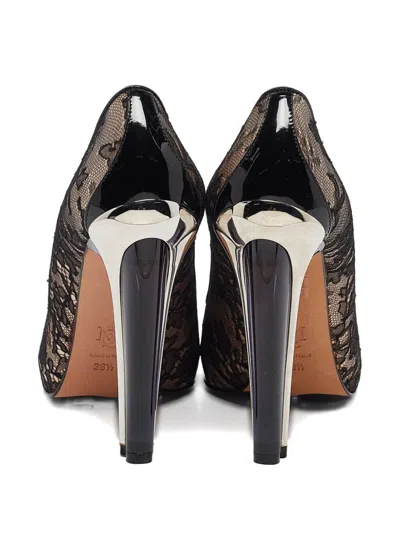 Pre-owned Alexander Mcqueen Laced Heeled Pumps