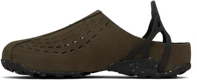 Roa Perforated Backless Sandals Rubber Sole In Green