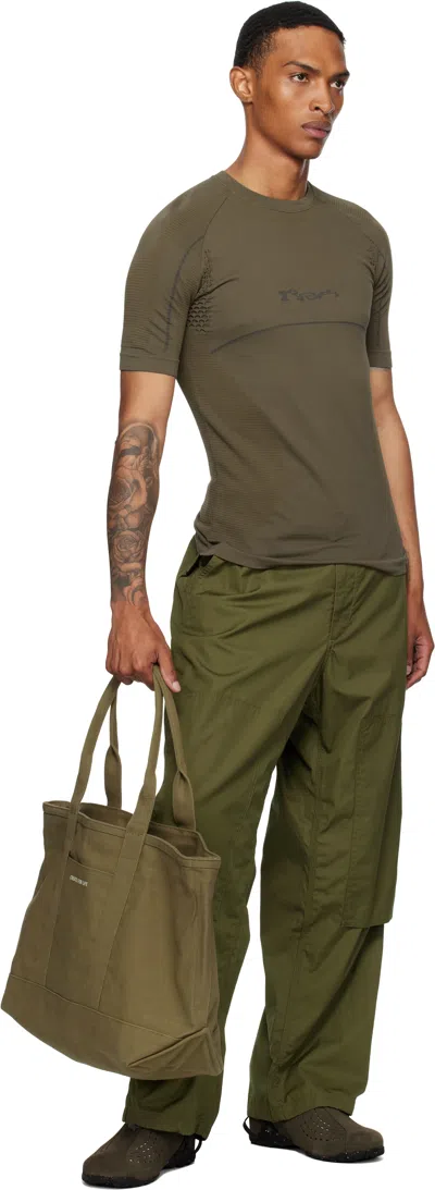 Roa Perforated Backless Sandals Rubber Sole In Green