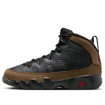 Air Jordan (ps)  9 Retro 'olive' In Black
