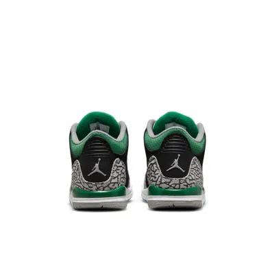 Air Jordan (ps)  3 Retro 'pine Green' In Pink