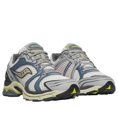 Saucony White & Blue Progrid Triumph 4 Sneakers In White