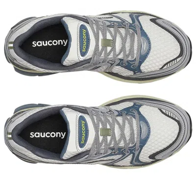 Saucony White & Blue Progrid Triumph 4 Sneakers In White