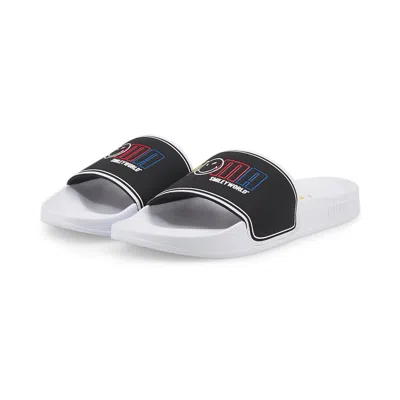 Puma (gs)  X Smileyworld Leadcat 2.0 Slides 'white Black'