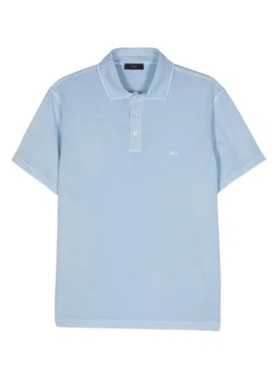 Fay Light Blue Polo In Blue