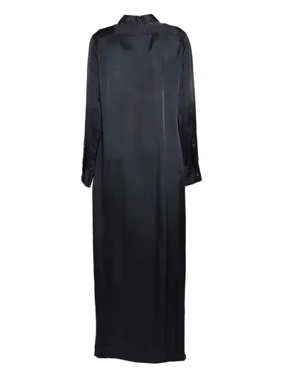 Aspesi Belted Shirt Dress In Black