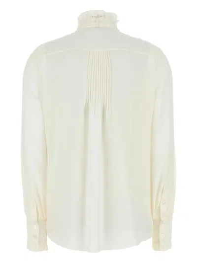 Valentino Silk Shirt With Bow Tie Neck