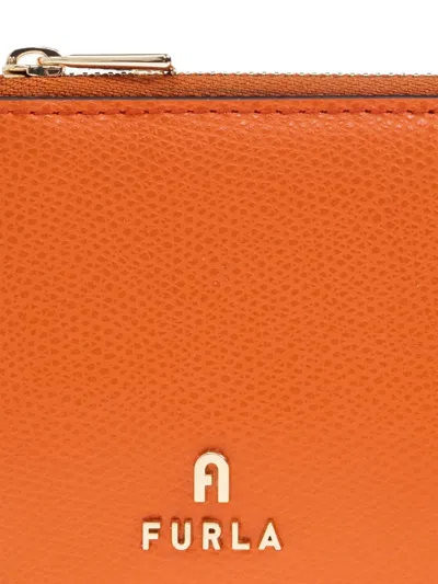 Furla Camelia Zip-around Cardholder In Brown